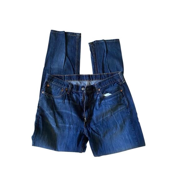 Levi’s 514 Men’s Straight Fit Jeans Blue Denim Size 38x34 Classic Style - Picture 1 of 6